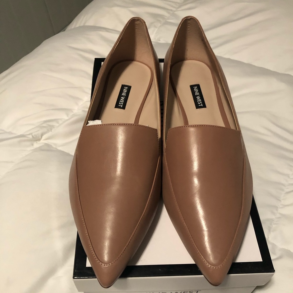 Size 11 Nine West Abay Smoking Nude Flats